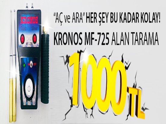 altın ve gümüş ayrımlı alan tarama cihazı kronos mf 725